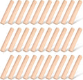 Patelai 50 Pieces Small Wooden Rolling Pin, Dumpling Dough Roller Wooden Mini by Patelai