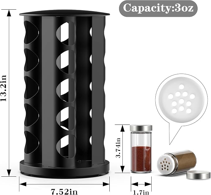 Handisen Rotating Spice Rack Organizer - Image 3