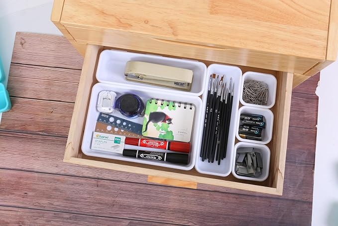 Kutesna 15 PCS Interlocking Desk Drawer Organizer Separator - Image 5