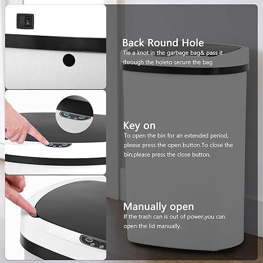 13 Gallon/50 L Kitchen Trash Can - Image 4