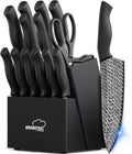 Knife Set, Amorston 15 Pieces Kitchen Knife Set by Amorston