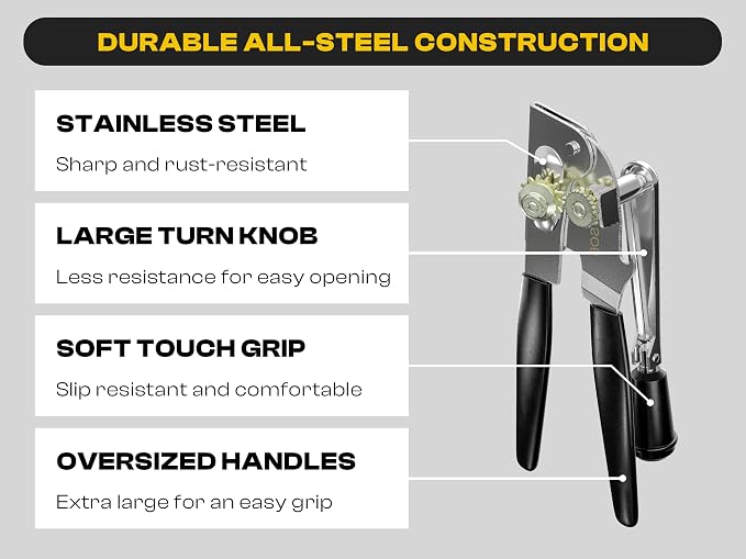 Heavy Duty Can Opener with Magnet – Commercial Can Opener Manual - Image 3