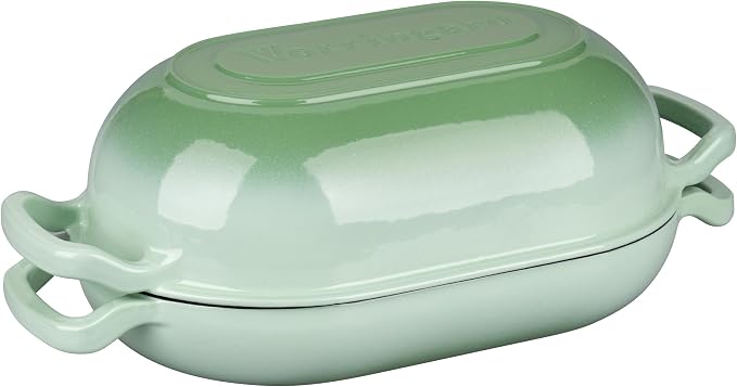 VORRINGARD Enameled Cast Iron Sourdough Bread Oven, Dutch Oven, Loaf Cast Iron - Image 9