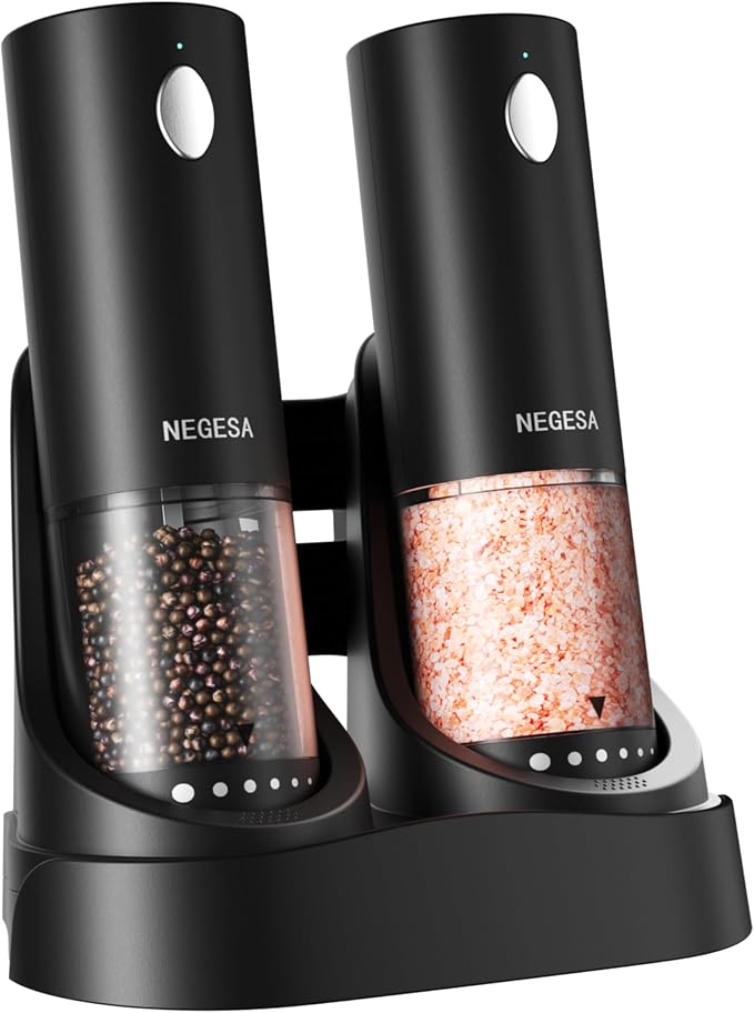 Electric Salt and Pepper Grinder Set by Unknown
