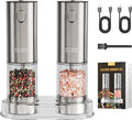 Electric Salt and Pepper Grinder Set, USB Rechargeable Pepper Mill by ElectricSaltandPepperGrind
