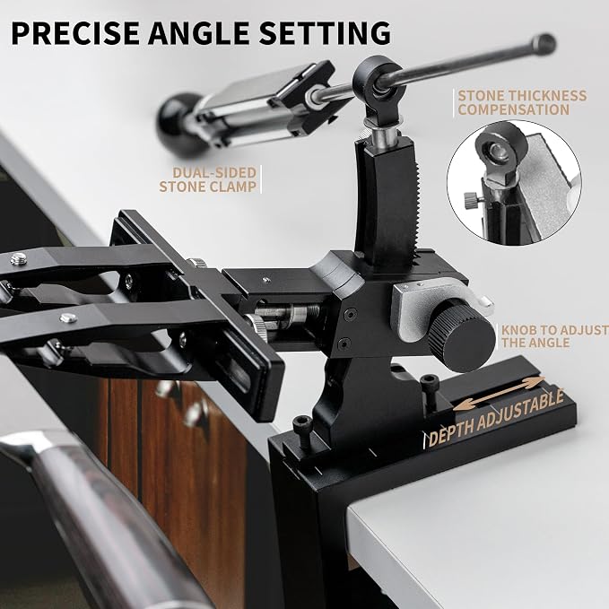 CWOVRS Knife Sharpening System, Precision Adjust Knife Sharpener 9–25° - Image 2