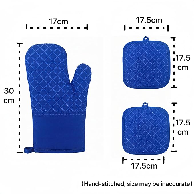 Oven Mitts and Pan Racks 4-Piece Set, Extended Kitchen Oven Mitts and Pan Racks - Image 2