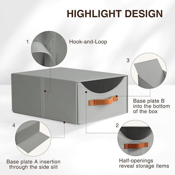 Homsorout Stackable Storage Drawers - Image 5