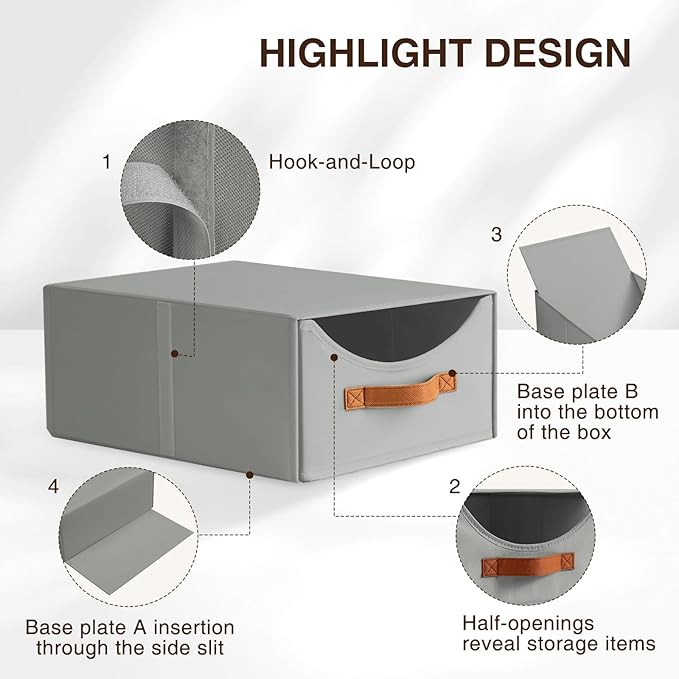 Homsorout Stackable Storage Drawers - Image 6