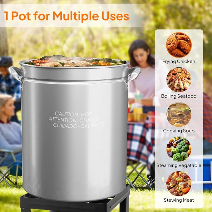 Bonnlo 62QT Stainless Steel Stock Pot - Image 3