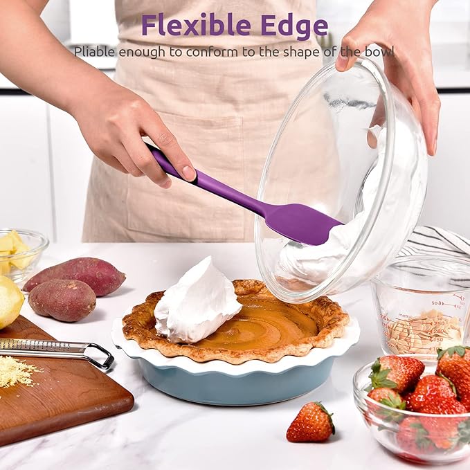 Heat Resistant Silicone Spoon Spatula: U-Taste 600ºF High Heat Flexible 11.38in - Image 4