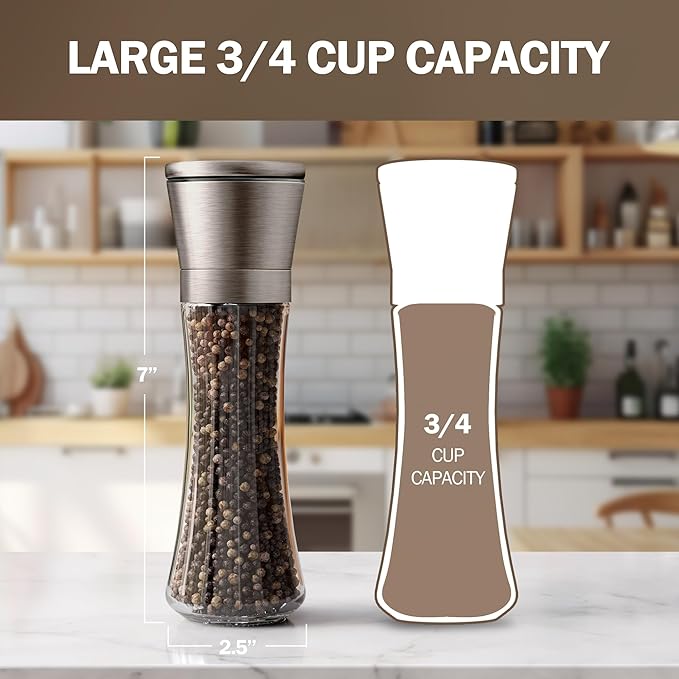 HOME EC Original Stainless Steel Salt or Pepper Grinder 1pk - Image 3