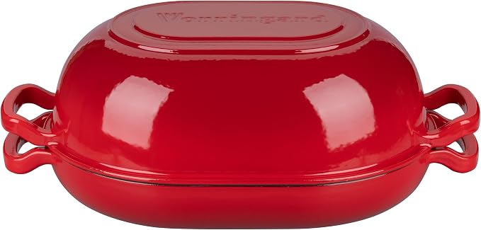 VORRINGARD Enameled Cast Iron Sourdough Bread Oven, Dutch Oven, Loaf Cast Iron - Image 7