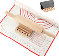 Rolling Pin Set for Baking, 3-Piece Wooden Dough Roller by Unknown