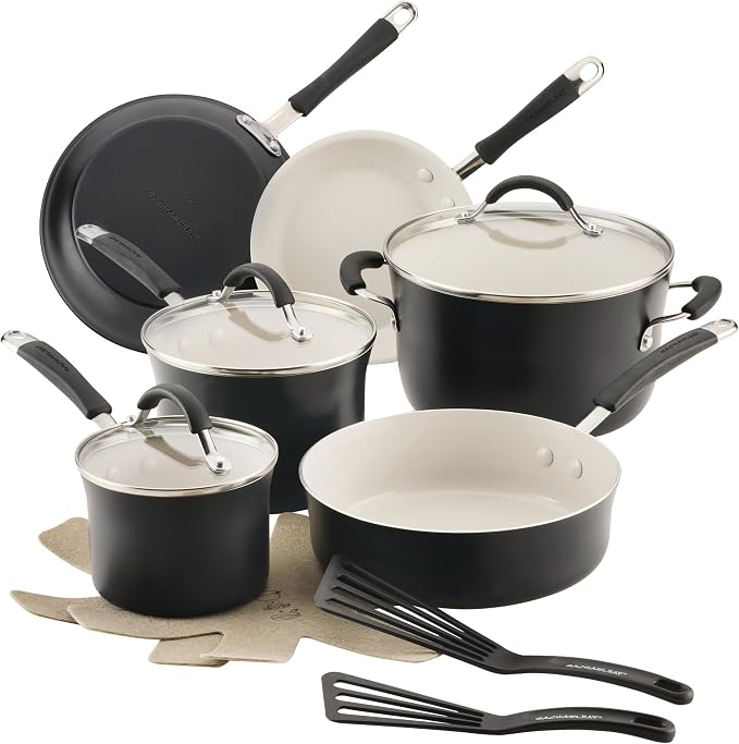 Rachael Ray Cucina Ceramic Cookware Set by RachaelRayKitchenware