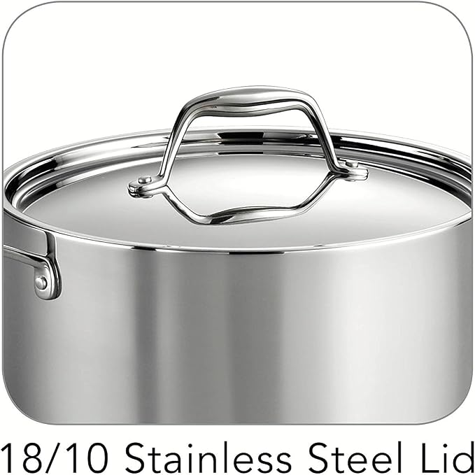 Tramontina Signature Tri-Ply Clad Stainless Steel 6-Quart Sauce Pot - Image 5