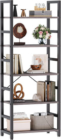 DUMOS 5-Tier Bookshelf, Modern Tall Bookcase, Open Storage Display Shelf by DUMOS