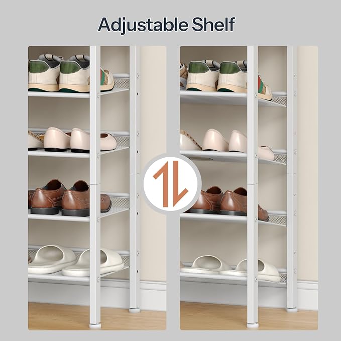HOOBRO Shoe Rack for Entryway, 5-Tier Shoe Organizer - Image 5