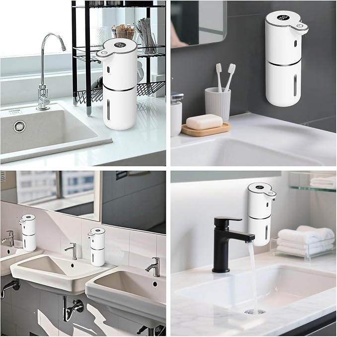 OHIFAST 2 Pack Automatic Foaming Soap Dispenser Touchless, USB Rechargeable - Image 7