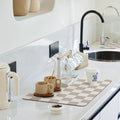 Ohocut Checkered Dish Drying Mat by Ohocut