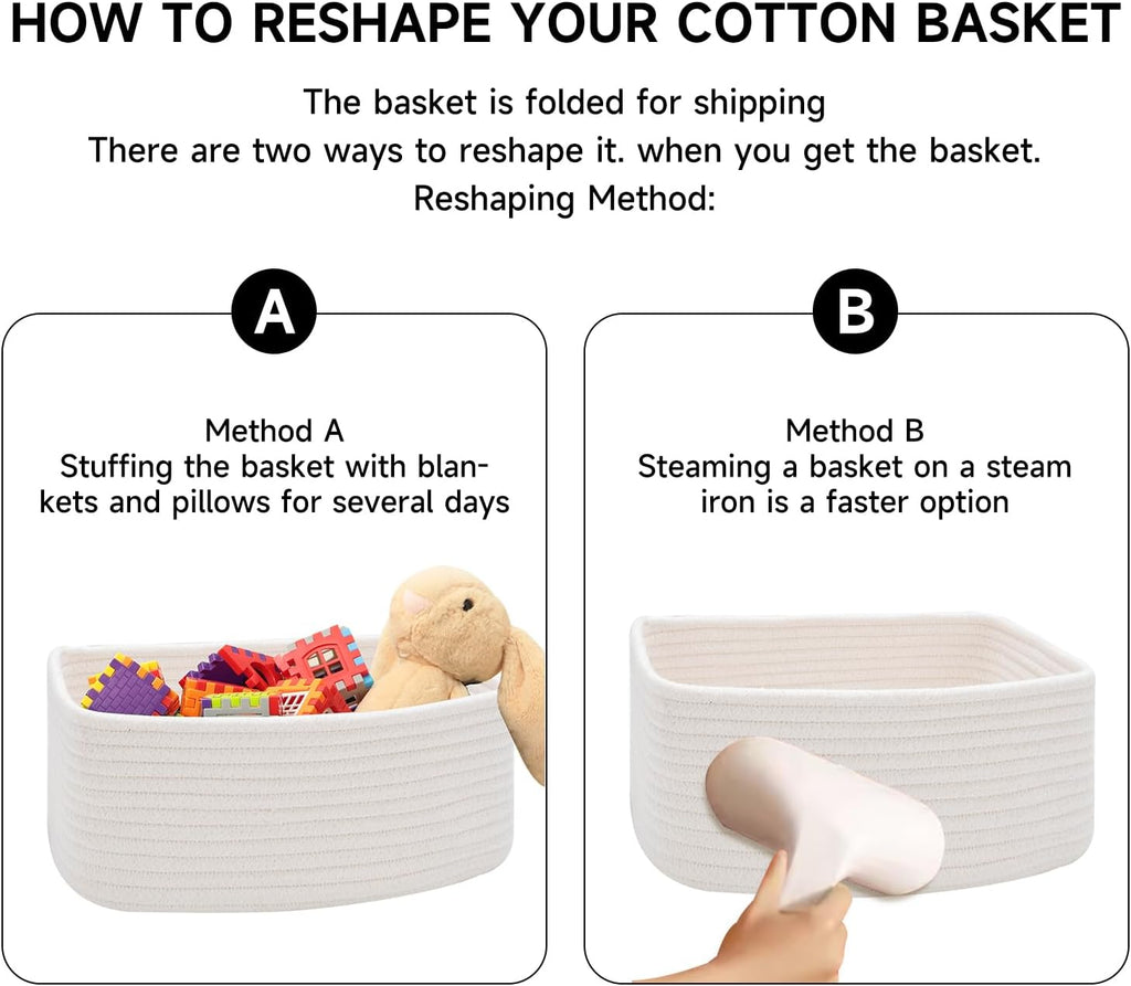 MiniArk Small Storage Baskets for Organizing | Closet Organizer Bins