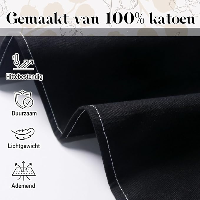 Plus Size Kitchen Apron for Men Women, Cross Back Cotton Canvas Chef Apron - Image 8