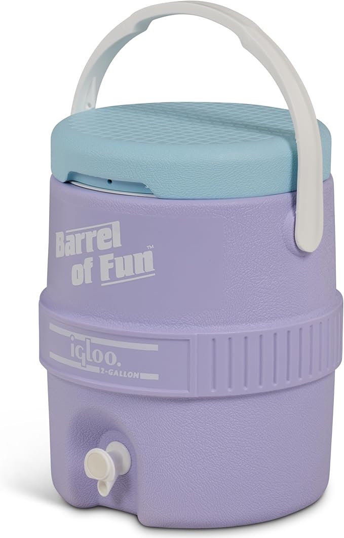 Igloo 2-Gallon Retro Party Water Jug Cooler, Lilac Breeze - Image 4