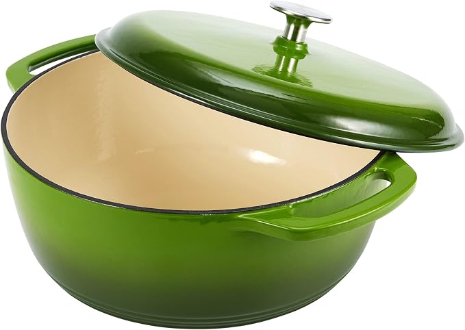 Amazon Basics Enameled Cast Iron Dutch Oven Pot - Image 2