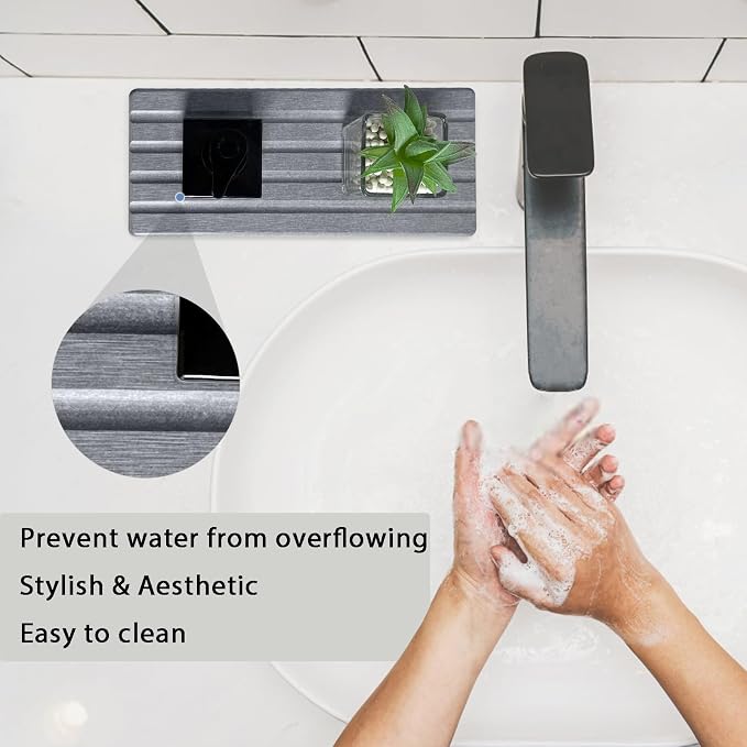 Diatomite Soap Dish, Water Absorbing Stone Tray, Kitchen Sink Organizer - Image 6