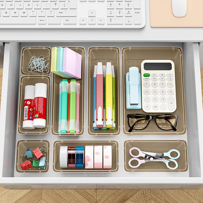 ElegantArray 12 PCS Drawer Organizer Set, 4 Sizes Tool Storage Trays - Image 6