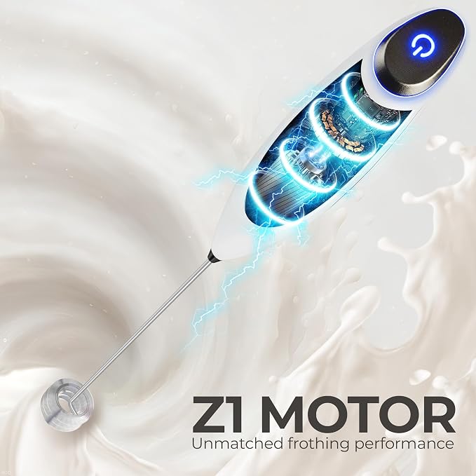 Zulay Kitchen Patented Tornado Triple Whisk Milk Frother - Image 7
