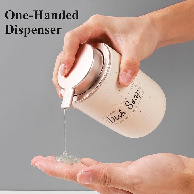 BosilunLife Apricot Soap Dispenser Set - Image 5