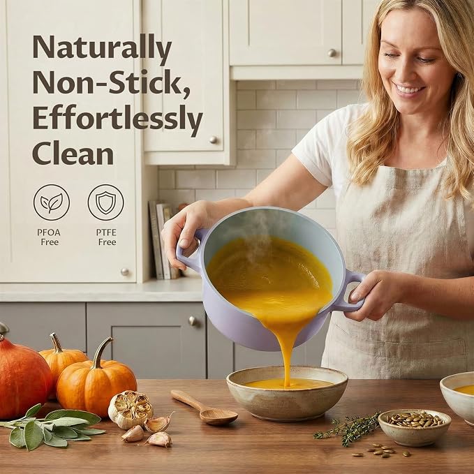 BEZIA 5.7 Quart Nonstick Ceramic Stock Pot - Image 2