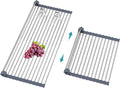 BBXTYLY Extra Large Expandable Roll Up Dish Drying Rack, Over The Sink Drying by BBXTYLY