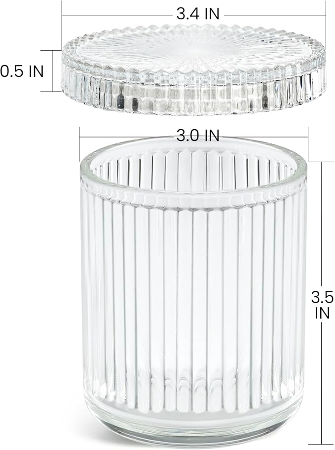 2 Pack Glass Qtip Holder Dispenser - Image 8