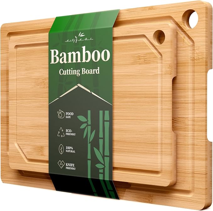Kitsure Bamboo Cutting Board Set by Kitsure
