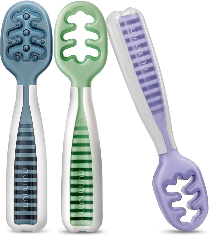 NumNum Baby Spoons Set, Baby Essentials Pre-Spoon GOOtensils by NumNum