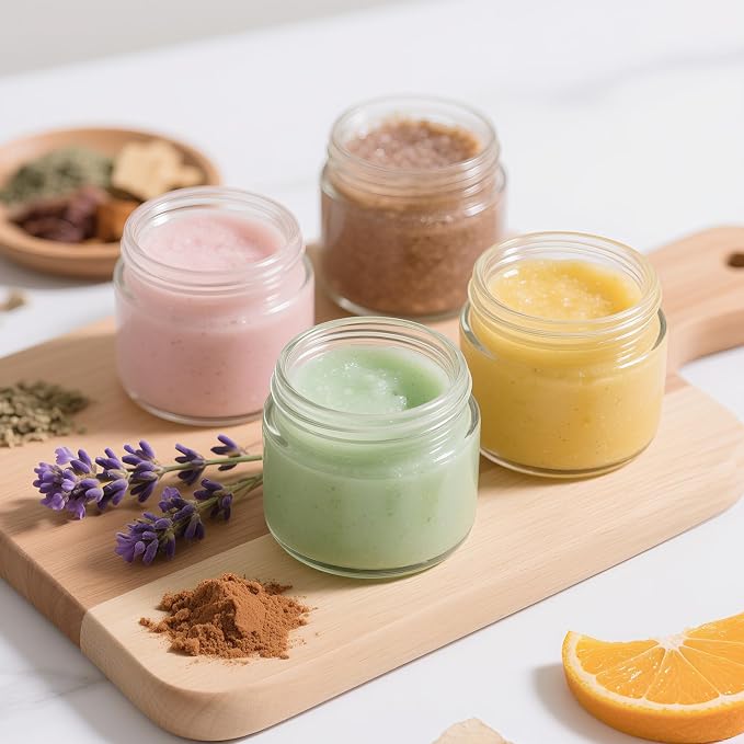 2oz Jars with Lids, Hoa Kinh 24 Pack Clear Glass Jars with Lids Empty Cosmetic - Image 2
