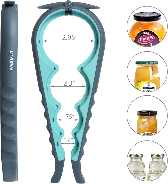 Jar Opener, 5 in 1 Multi Function Can Opener Bottle Opener Kit - Image 2
