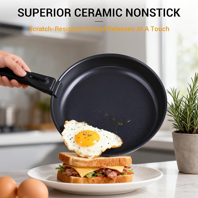 Ammeloo 21 Pcs Pots and Pans Set Non Stick - Image 3