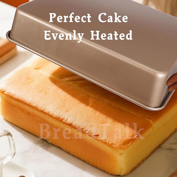 12" x 10" Cookie Sheet Pan Set, 2 Pack Nonstick Baking Sheets, Commercial - Image 6