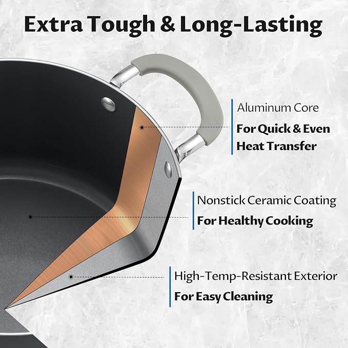 8 Quart Nonstick Stock Pot - Image 6