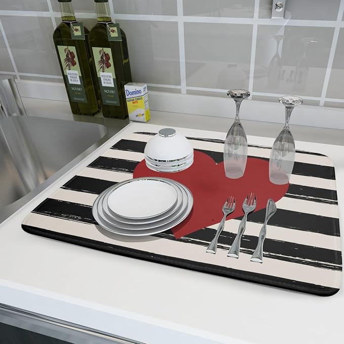 Valentine's Day Dish Drying Mat - Image 6
