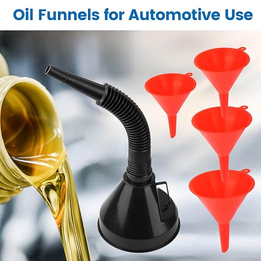 6 Pcs Automotive Funnels Set, Plastic Fuel Funnels - Image 6