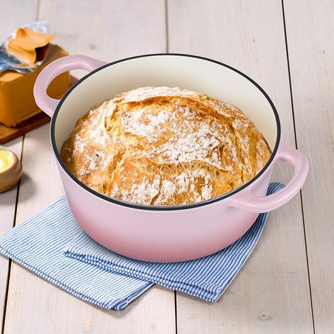 E-far 3 Qt Enameled Cast Iron Dutch Oven - Image 3