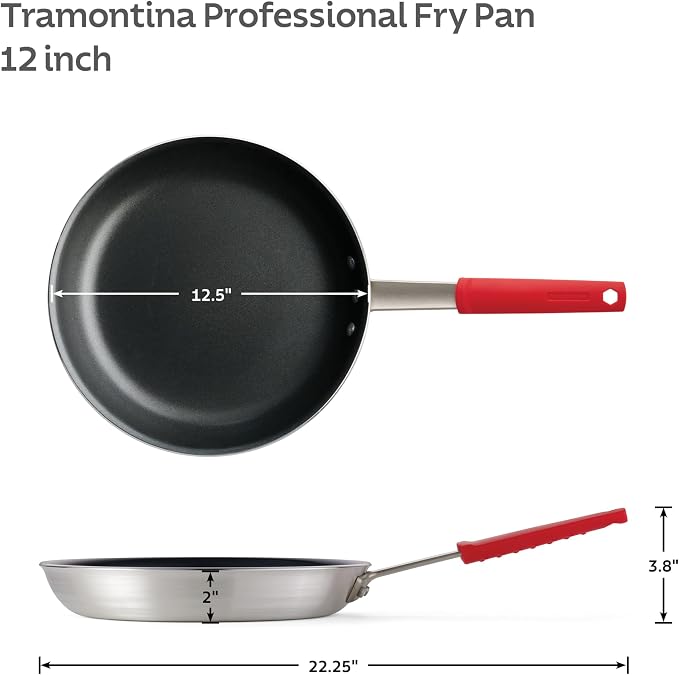 Tramontina Professional 12-Inch Non Stick Large Frying Pan, Heavy-Gauge - Image 4