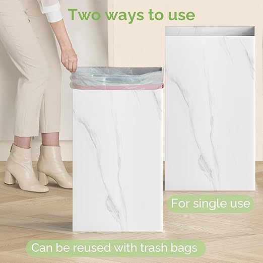 Magicheap 4 Pack Extra Large Disposable Trash Cans, Reusable Portable Garbage - Image 5