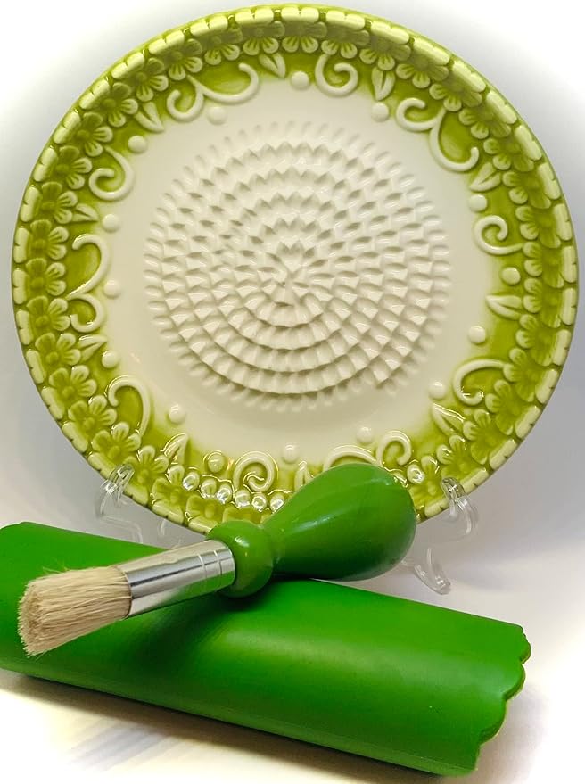BonCera, All-in-one Premium Ceramic Garlic Grater Plate 4-Piece Set - Image 4