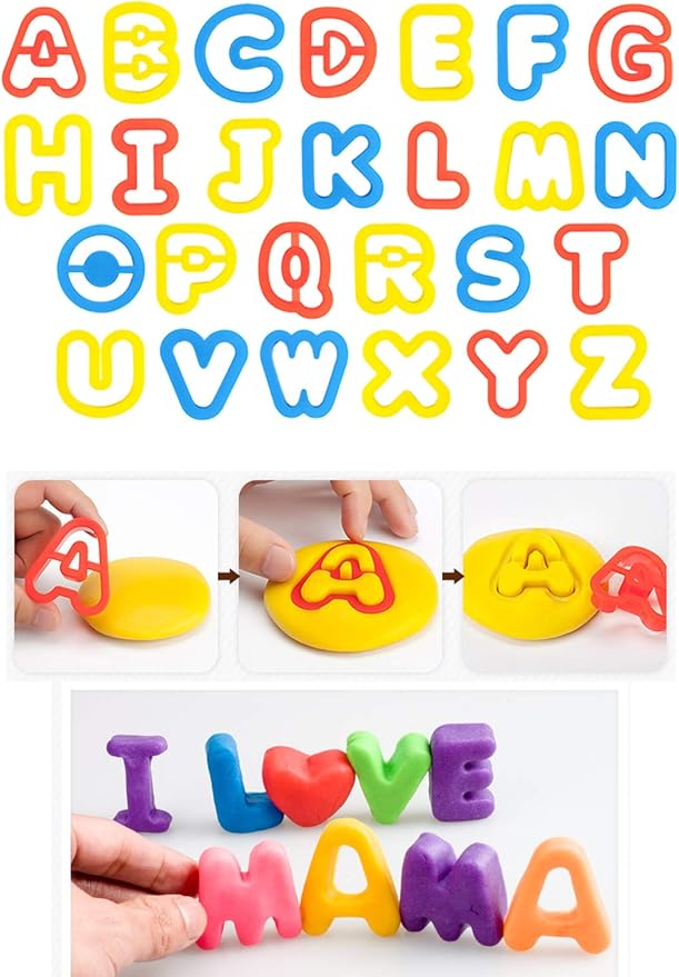 Kids Letter Molds Numeral Molds Tools Set - Image 2
