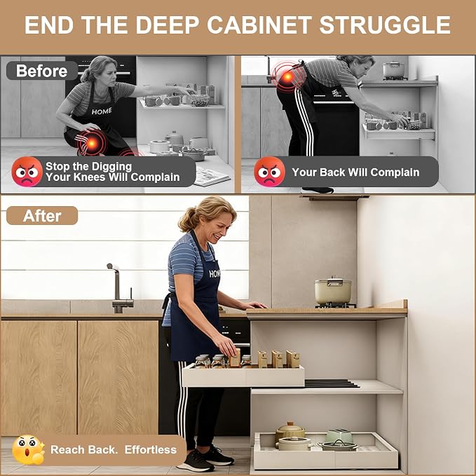 Pull out Cabinet Organizer, Expandable Width, Depth - Image 4